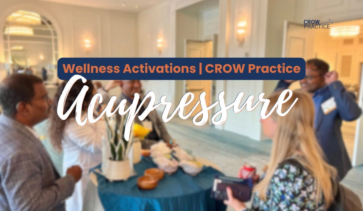 Acupressure Crow Practice Wellness activations